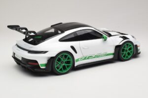 Porsche 911 992 GT3 RS Tribute to Carrera RS Бял Python Green Norev 1:12 127535 Метал — снимка 2 от 6