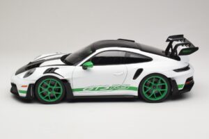 Porsche 911 992 GT3 RS Tribute to Carrera RS Бял Python Green Norev 1:12 127535 Метал — снимка 3 от 6