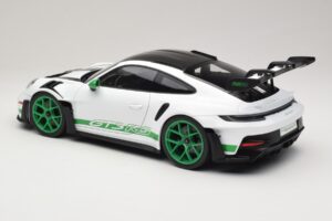 Porsche 911 992 GT3 RS Tribute to Carrera RS Бял Python Green Norev 1:12 127535 Метал — снимка 5 от 6