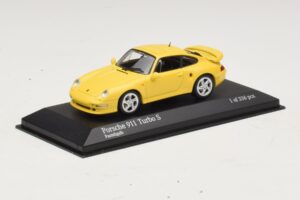 Porsche 911 993 Turbo S Жълт Minichamps 1:43 430069270 Метал — снимка 2 от 4