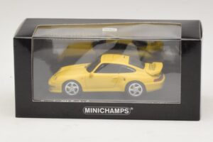 Porsche 911 993 Turbo S Жълт Minichamps 1:43 430069270 Метал — снимка 4 от 4