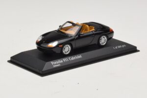 Porsche 911 996 Кабриолет Черен Металик Minichamps 1:43 400061090 Метал — снимка 2 от 4