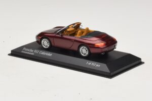 Porsche 911 996 Кабриолет Червен Металик Minichamps 1:43 400061092 Метал — снимка 3 от 4