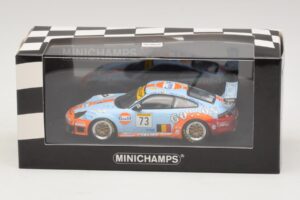 Porsche 911 996 GT3 RSR Gulf #73 Lefort / Lambert 1000km Spa 2005 Minichamps 1:43 400056473-P1 Метал — снимка 4 от 4