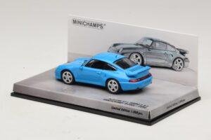 Porsche 911 996 Turbo S 3.6 Юбилейно Издание Син Minichamps 1:43 436069270 Метал — снимка 3 от 5