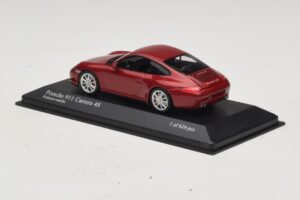 Porsche 911 997 Carrera 4S Red Metallic Minichamps 1:43 400066422 Метал — снимка 3 от 4