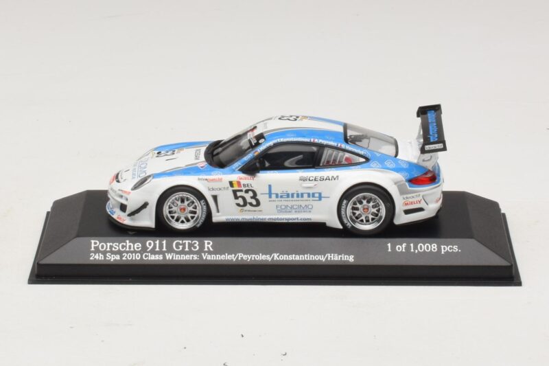 Porsche 911 997 GT3 R #53 Vannelet / Pyroles Class Winners 24 Hours of Spa 2010 Minichamps 1:43 Porsche 911 997 GT3 R #53 Vannelet / Pyroles Class Winners 24 Hours of Spa 2010 Minichamps 1:43 400108953 Метал