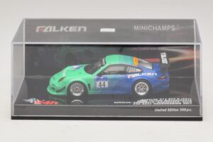 Porsche 911 997 GT3 R Falken #44 Nurburgring 2011 Minichamps 1:43 447116144 Метал — снимка 4 от 5
