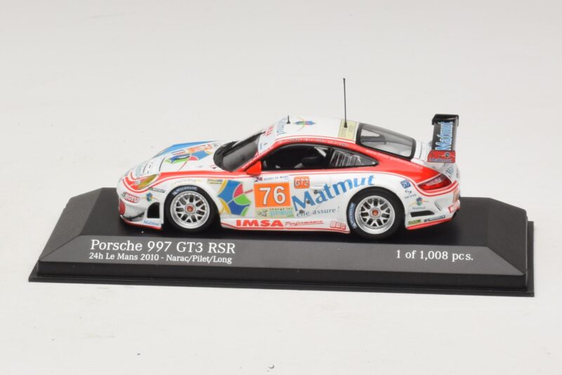 Porsche 911 997 GT3 RSR GT2 #76 R. Narac / J-K. Vernay / P. Pilet 24 Hours of Le Mans 2010 Minichamps 1:43 410106976 Метал