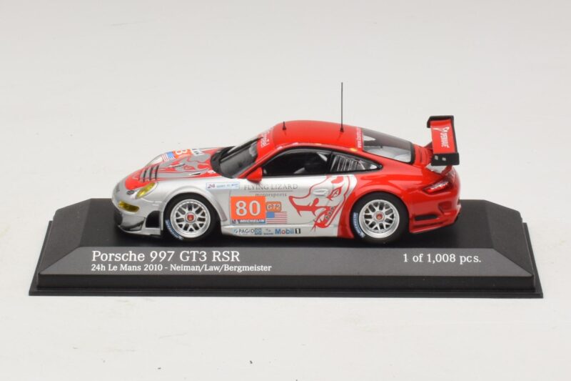 Porsche 911 997 GT3 RSR GT2 #80 S. Neiman / D. Law 24 Hours of Le Mans 2010 Minichamps 1:43 410106980 Метал