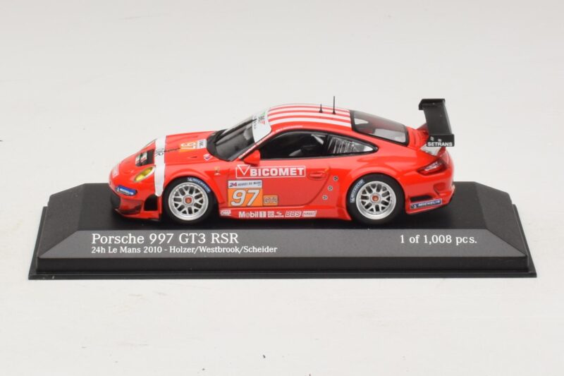Porsche 911 997 GT3 RSR GT2 #97 M. Holzer / R. Westbrook 24 Hours of Le Mans 2010 Minichamps 1:43 410106997 Метал
