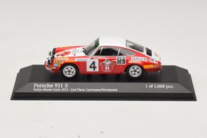 Porsche 911 S #4 G. Larrousse / J-C. Perramond 2nd Place Rally Monte Carlo 1972 Minichamps 1:43 400726804 Метал