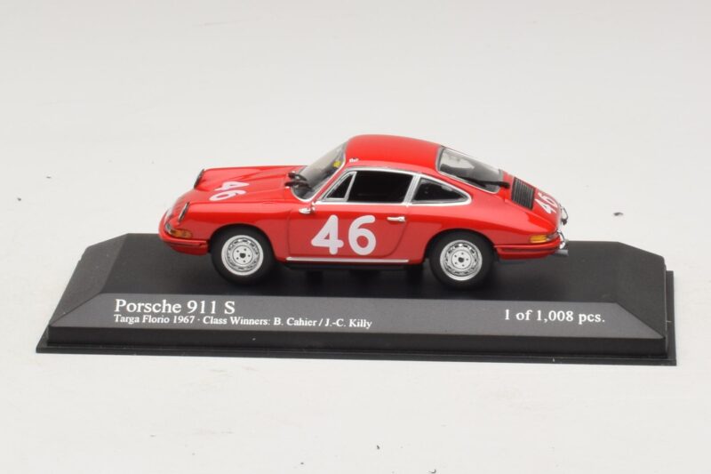 Porsche 911 S #46 Cahier / Killy Class Winners Targa Florio 1967 Minichamps 1:43 430676746 Метал