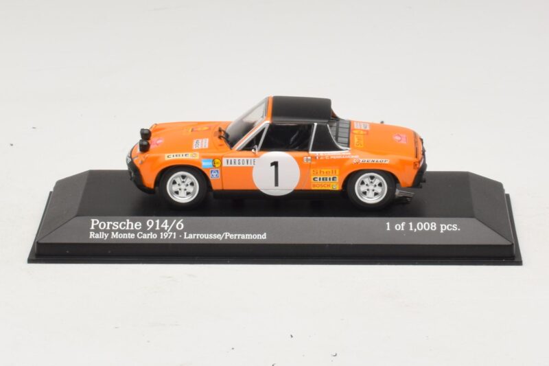 Porsche 914/6 #1 G. Larrousse / J-C. Perramond Rally Monte Carlo 1971 Minichamps 1:43 400716501 Метал
