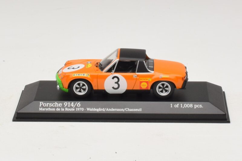 Porsche 914/6 #3 B. Waldegard / O. Andersson Marathon de la Route 1970 Minichamps 1:43 400706503 Метал