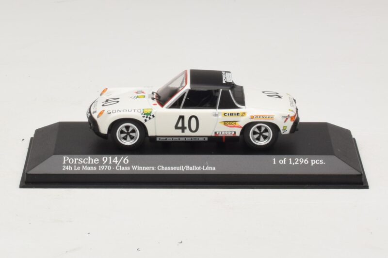 Porsche 914/6 #40 G. Chasseuil / C. Ballot-Lena Class Winners 24 Hours of Le Mans 1970 Minichamps 1:43 400706540 Метал