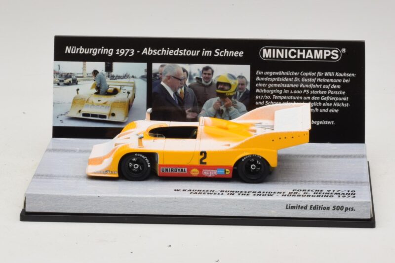 Porsche 917/10 #2 W. Kauhsen Farewell In The Snow Nurburgring 1973 Minichamps 1:43 437736592 Метал