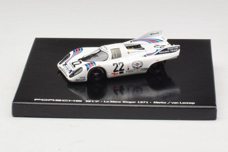 Porsche 917K #22 H. Marko / G. van Lennep Martini Racing 24 Hours of Le Mans Победител 1971 Издание Касета Minichamps 1:43 WA