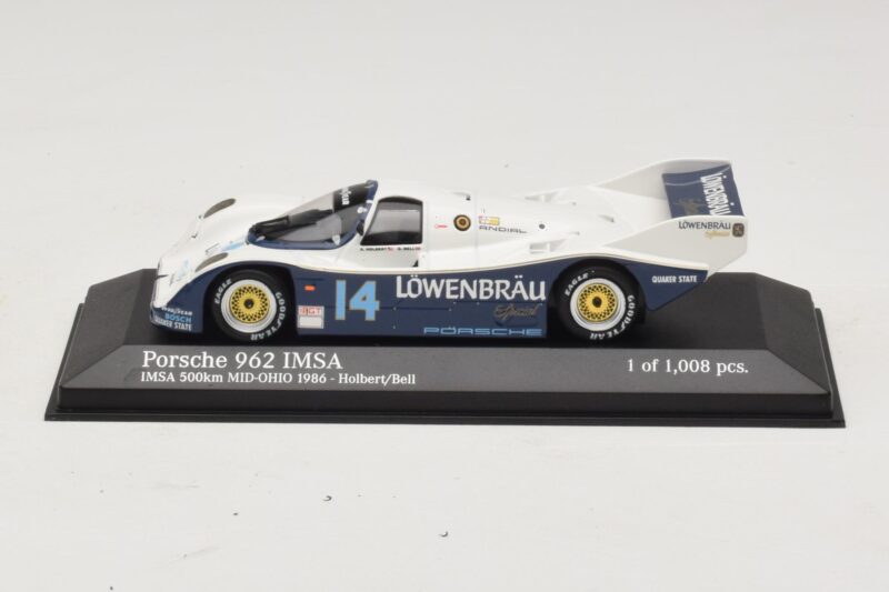 Porsche 962 IMSA #14 A. Holbert / D. Bell Mid-Ohio 500km 1986 Minichamps 1:43 Porsche 962 IMSA #14 A. Holbert / D. Bell Mid-Ohio 500km 1986 Minichamps 1:43 400866514 Метал