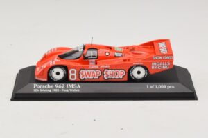 Porsche 962 IMSA #8 A.J. Foyt / B. Wollek 12 Hours of Sebring 1985 Minichamps 1:43 400856508 Метал