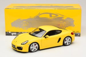 Porsche Cayman 981 Жълт Minichamps 1:18 110062220 Метал — снимка 8 от 8