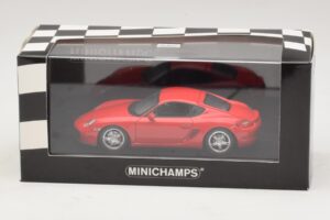 Porsche Cayman 987 S Червен Minichamps 1:43 400065620 Метал — снимка 4 от 4