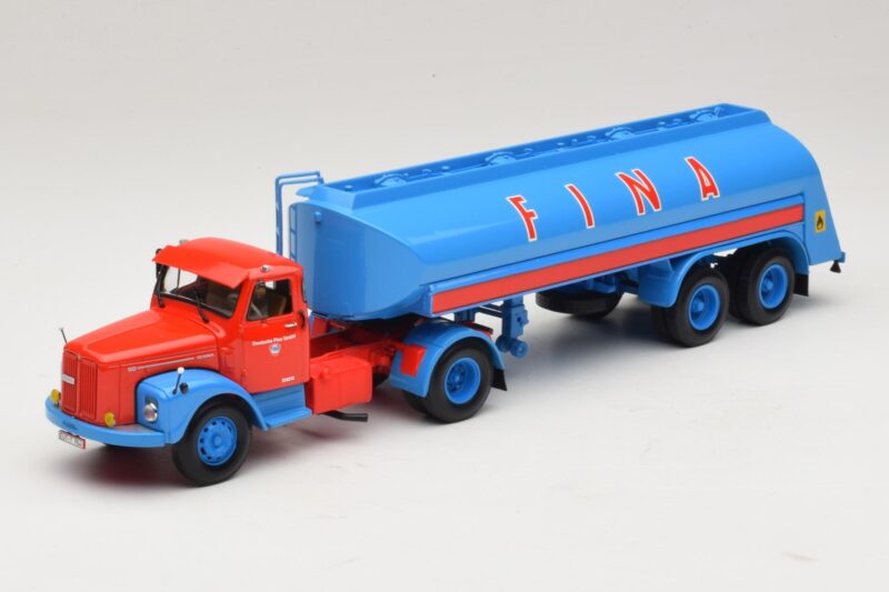 Scania L110S Tanksattelzug FINA Minichamps 1:43 499126970 Метал