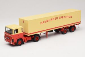Scania LB111S Koffersattelzug Hamburger Spedition Minichamps 1:43 499123880 Метал