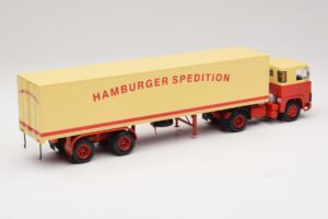 Scania LB111S Koffersattelzug Hamburger Spedition Minichamps 1:43 499123880 Метал — снимка 2 от 6