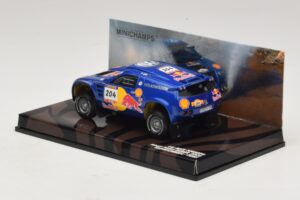 Volkswagen Race Touareg Red Bull #204 J. Kleinschmidt / F. Pons Dakar Rally 2005 Minichamps 1:43 436045304 Метал — снимка 3 от 5