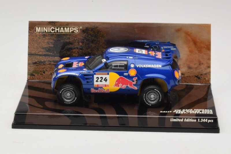 Volkswagen Race Touareg Red Bull #224 B. Saby / Stevenson Dakar Rally 2005 Minichamps 1:43 436045324 Метал
