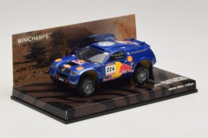 Volkswagen Race Touareg Red Bull #224 B. Saby / Stevenson Dakar Rally 2005 Minichamps 1:43 436045324 Метал — снимка 2 от 5