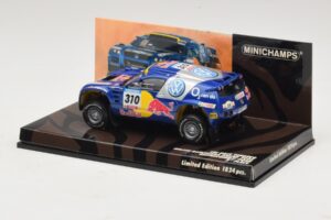 Volkswagen Race Touareg Red Bull #310 J. Kleinschmidt / F. Pons Dakar Rally 2005 Minichamps 1:43 436055310 Метал — снимка 3 от 5