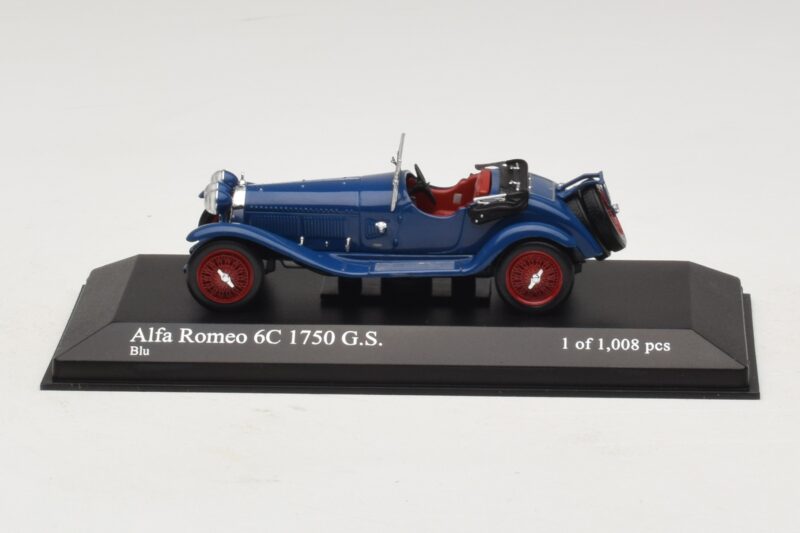 Alfa Romeo 6C 1750 G.S. Син Minichamps 1:43 400120431 Метал