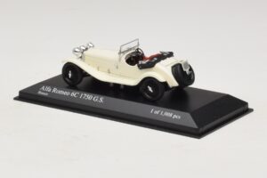 Alfa Romeo 6C 1750 G.S. Бял Minichamps 1:43 400120430 Метал — снимка 3 от 5