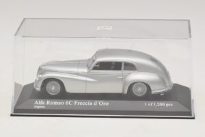 Alfa Romeo 6C 2500 Freccia d'Oro Сребърен Minichamps 1:43 400120480 Метал — снимка 4 от 5
