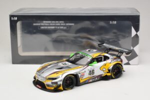 BMW Z4 GT3 #46 M. Palttala / L. Luhr 24 Hours of Spa Winner 2015 Minichamps 1:18 151152346 Метал — снимка 6 от 6