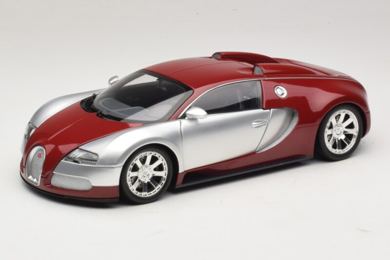 Bugatti Veyron Centenaire Edition Chrome Red Minichamps 1:18 100110851 Метал