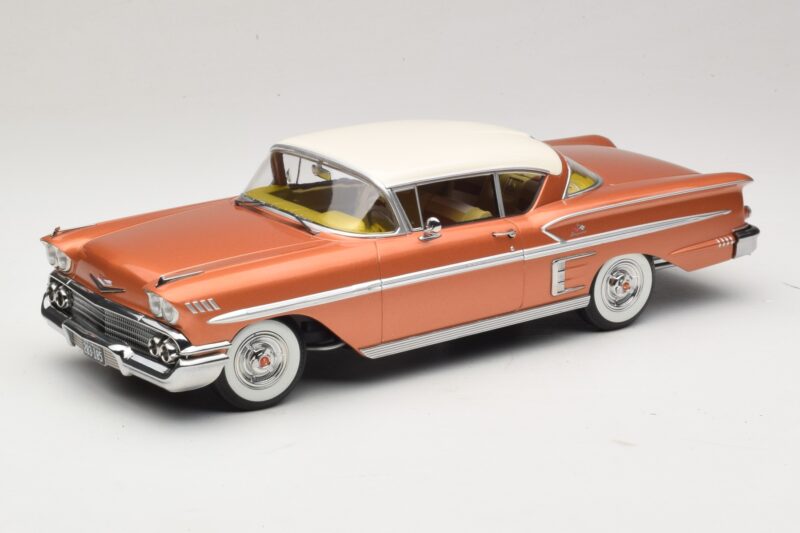 Chevrolet Bel Air Impala Coupe Меден & Кремав KK-Scale 1:18 KKDC181591 Метал