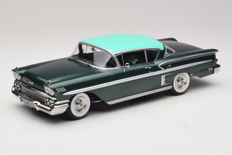 Chevrolet Bel Air Impala Coupe Тъмнозелен Металик & Зелен KK-Scale 1:18 KKDC181594 Метал