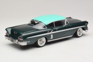 Chevrolet Bel Air Impala Coupe Тъмнозелен Металик & Зелен KK-Scale 1:18 KKDC181594 Метал — снимка 2 от 6