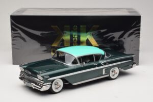 Chevrolet Bel Air Impala Coupe Тъмнозелен Металик & Зелен KK-Scale 1:18 KKDC181594 Метал — снимка 6 от 6
