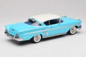 Chevrolet Bel Air Impala Coupe Тюркоазен & Кремав KK-Scale 1:18 KKDC181593 Метал — снимка 2 от 6