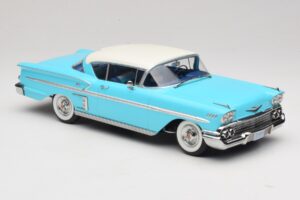 Chevrolet Bel Air Impala Coupe Тюркоазен & Кремав KK-Scale 1:18 KKDC181593 Метал — снимка 4 от 6