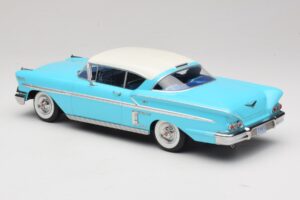 Chevrolet Bel Air Impala Coupe Тюркоазен & Кремав KK-Scale 1:18 KKDC181593 Метал — снимка 5 от 6
