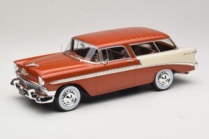 Chevrolet Bel Air Nomad Кафяв Металик & Кремав KK-Scale 1:18 KKDC181294 Метал
