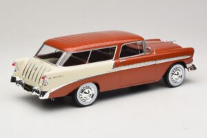 Chevrolet Bel Air Nomad Кафяв Металик & Кремав KK-Scale 1:18 KKDC181294 Метал — снимка 2 от 6