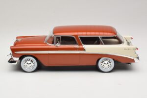 Chevrolet Bel Air Nomad Кафяв Металик & Кремав KK-Scale 1:18 KKDC181294 Метал — снимка 3 от 6