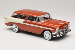 Chevrolet Bel Air Nomad Кафяв Металик & Кремав KK-Scale 1:18 KKDC181294 Метал — снимка 4 от 6