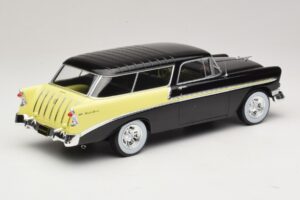 Chevrolet Bel Air Nomad Custom Черен & Светложълт KK-Scale 1:18 KKDC181293 Метал — снимка 2 от 6